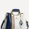 Spliced Leather Executive Tote
