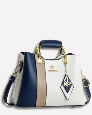 Spliced Leather Executive Tote