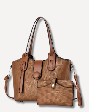 Luxury 2-Piece Designer Tote & Clutch Set